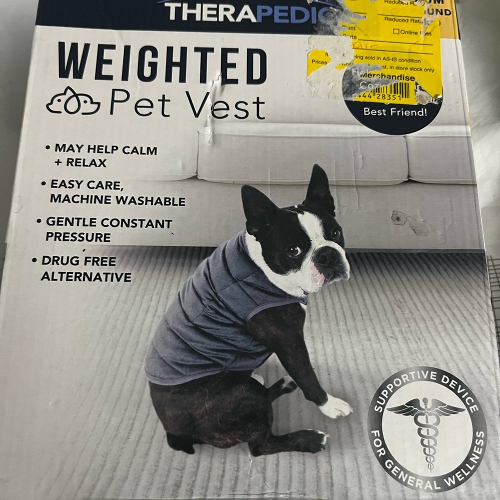 TheraPedic Weighted Pet Vest - medium